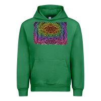 Emerald colorful zebra background Urban Hoodie - RanaPortraitStore