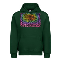 Forest Green colorful zebra background Urban Hoodie - RanaPortraitStore
