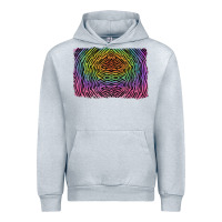 Heather Grey colorful zebra background Urban Hoodie - RanaPortraitStore