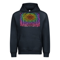 Navy colorful zebra background Urban Hoodie - RanaPortraitStore