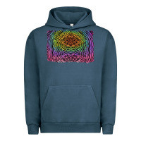 Pigment Midnight Navy colorful zebra background Urban Hoodie - RanaPortraitStore