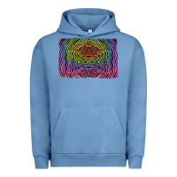 Pigment Pebble Blue colorful zebra background Urban Hoodie - RanaPortraitStore