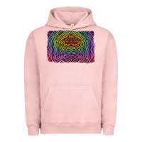 Pigment Salmon colorful zebra background Urban Hoodie - RanaPortraitStore