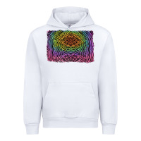 White colorful zebra background Urban Hoodie - RanaPortraitStore
