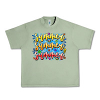 Oil Green Summer Summer Summer Urban Heavy Tee - CowhideDigitalArt