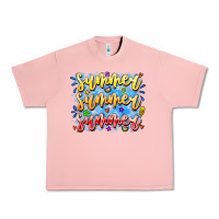 Salmon Summer Summer Summer Urban Heavy Tee - CowhideDigitalArt