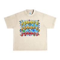 Sandshell Summer Summer Summer Urban Heavy Tee - CowhideDigitalArt