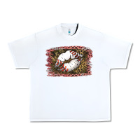 White Baseball Lips Urban Heavy Tee - Jasminsmagicworld