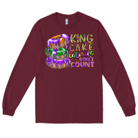 Burgundy king cake calories dont count Long Sleeve Tee - RacoonDesign