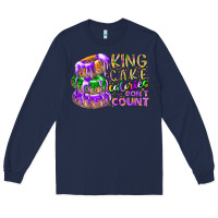 Navy king cake calories dont count Long Sleeve Tee - RacoonDesign