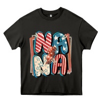 Asphalt 4th of July nana with lightning bolt Heavy Core Tee - FaDigitalArtStudio