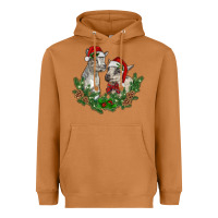 Meerkat christmas baby goats Heavyweight Hoodie - RanaPortraitStore