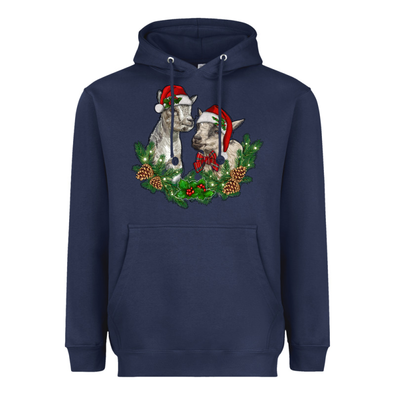 Christmas Baby Goats Heavyweight Hoodie by RanaPortraitStore | Teevron