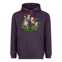 Plum christmas baby goats Heavyweight Hoodie - RanaPortraitStore