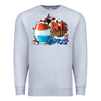 Heather Grey Red White  Booze With Cowhide Background Premium Sweatshirt - Jasminsmagicworld