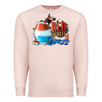 Pale Pink Red White  Booze With Cowhide Background Premium Sweatshirt - Jasminsmagicworld