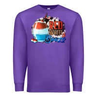 Purple Red White  Booze With Cowhide Background Premium Sweatshirt - Jasminsmagicworld