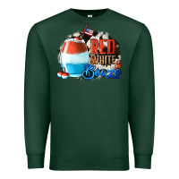 Sports Green Red White  Booze With Cowhide Background Premium Sweatshirt - Jasminsmagicworld