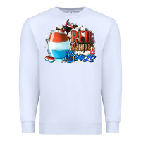 White Red White  Booze With Cowhide Background Premium Sweatshirt - Jasminsmagicworld