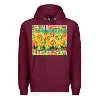 Burgundy fall leaf tumbler Premium Hoodie - BarkalooDesign