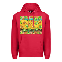 Cardinal fall leaf tumbler Premium Hoodie - BarkalooDesign
