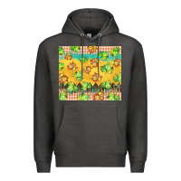 Charcoal Heather fall leaf tumbler Premium Hoodie - BarkalooDesign