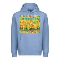 Colony Blue fall leaf tumbler Premium Hoodie - BarkalooDesign