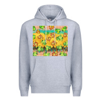 Heather Grey fall leaf tumbler Premium Hoodie - BarkalooDesign