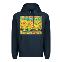 Navy fall leaf tumbler Premium Hoodie - BarkalooDesign