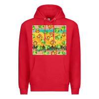 Red fall leaf tumbler Premium Hoodie - BarkalooDesign