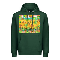 Sports Green fall leaf tumbler Premium Hoodie - BarkalooDesign