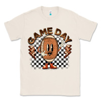 Natural game day football Classic Tee - BarkalooDesign