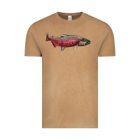 Vintage Camel Chinook Salmon Fish Illustrations Vintage Tee - LillyAllenDesigns