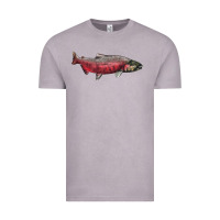 Vintage Zinc Chinook Salmon Fish Illustrations Vintage Tee - LillyAllenDesigns