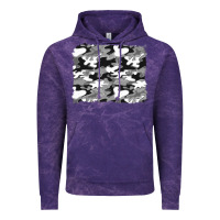 Cloud Purple black and white camouflage background Vintage Hoodie - Artiststas