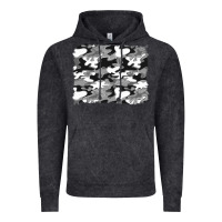 Vintage Black black and white camouflage background Vintage Hoodie - Artiststas