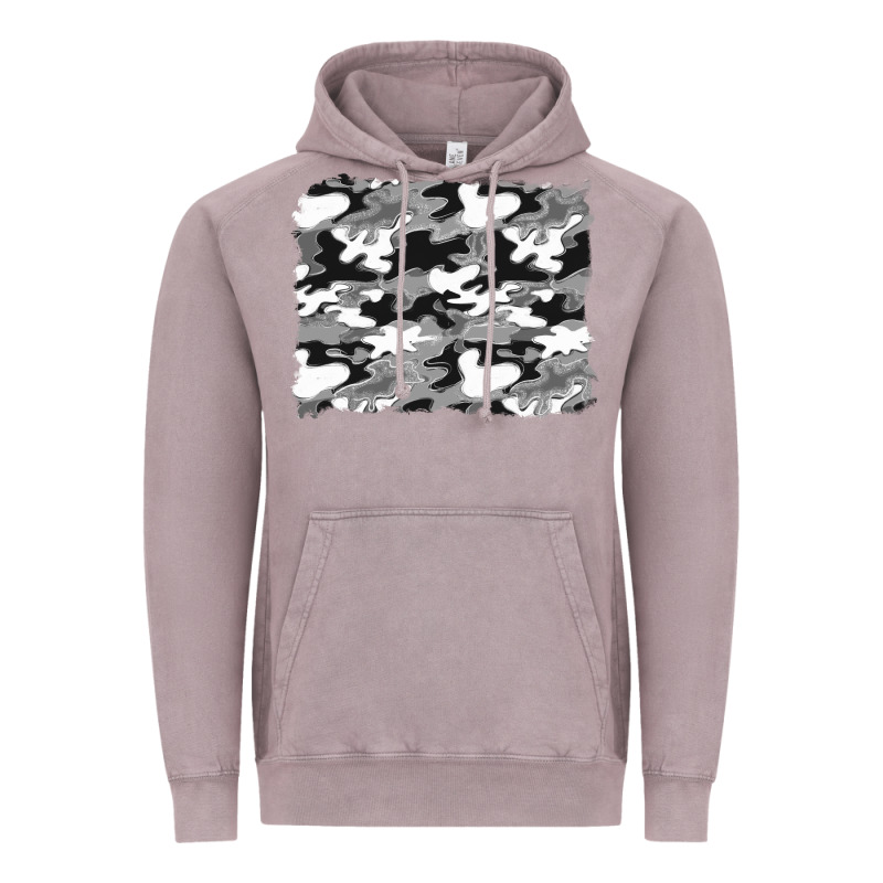 Black And White Camouflage Background Vintage Hoodie by Artiststas | Teevron