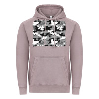 Vintage Zinc black and white camouflage background Vintage Hoodie - Artiststas