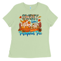 Matcha Sweet Like Pumpkin Pie Ladies Tee - CowhideDigitalArt