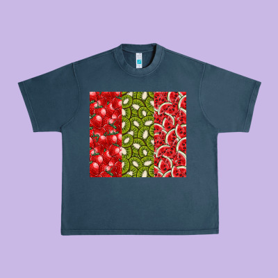 Summer Fruits Urban Heavy Tee Designed By Cowhidedigitalart