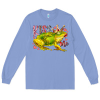 Colony Blue kiss me frog Long Sleeve Tee - RacoonDesign