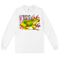White kiss me frog Long Sleeve Tee - RacoonDesign
