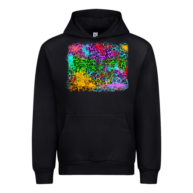 Colorful Leopard Background Urban Hoodie by RanaPortraitStore | Teevron