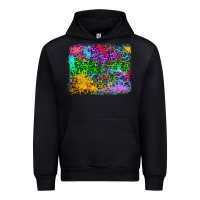 Black colorful leopard background Urban Hoodie - RanaPortraitStore