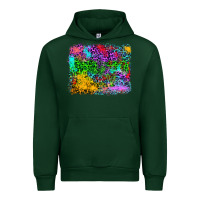 Forest Green colorful leopard background Urban Hoodie - RanaPortraitStore
