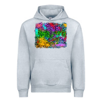 Heather Grey colorful leopard background Urban Hoodie - RanaPortraitStore