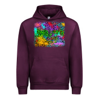 Mauve Wine colorful leopard background Urban Hoodie - RanaPortraitStore
