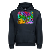 Navy colorful leopard background Urban Hoodie - RanaPortraitStore