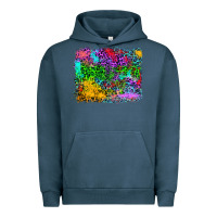 Pigment Midnight Navy colorful leopard background Urban Hoodie - RanaPortraitStore
