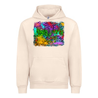 Sandshell colorful leopard background Urban Hoodie - RanaPortraitStore